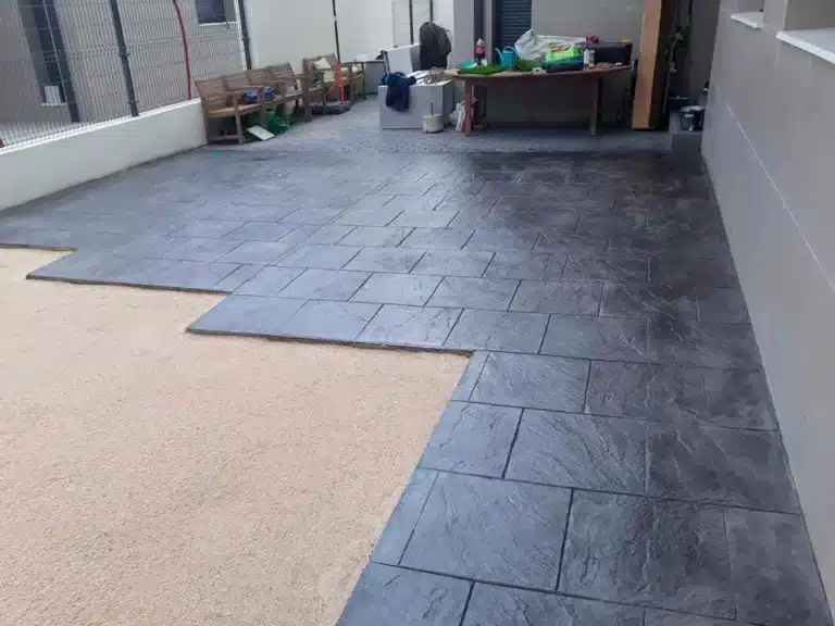 Empresa Hormigón Impreso - Líderes en España ⭐ 4 Suelo de hormigón impreso para patios