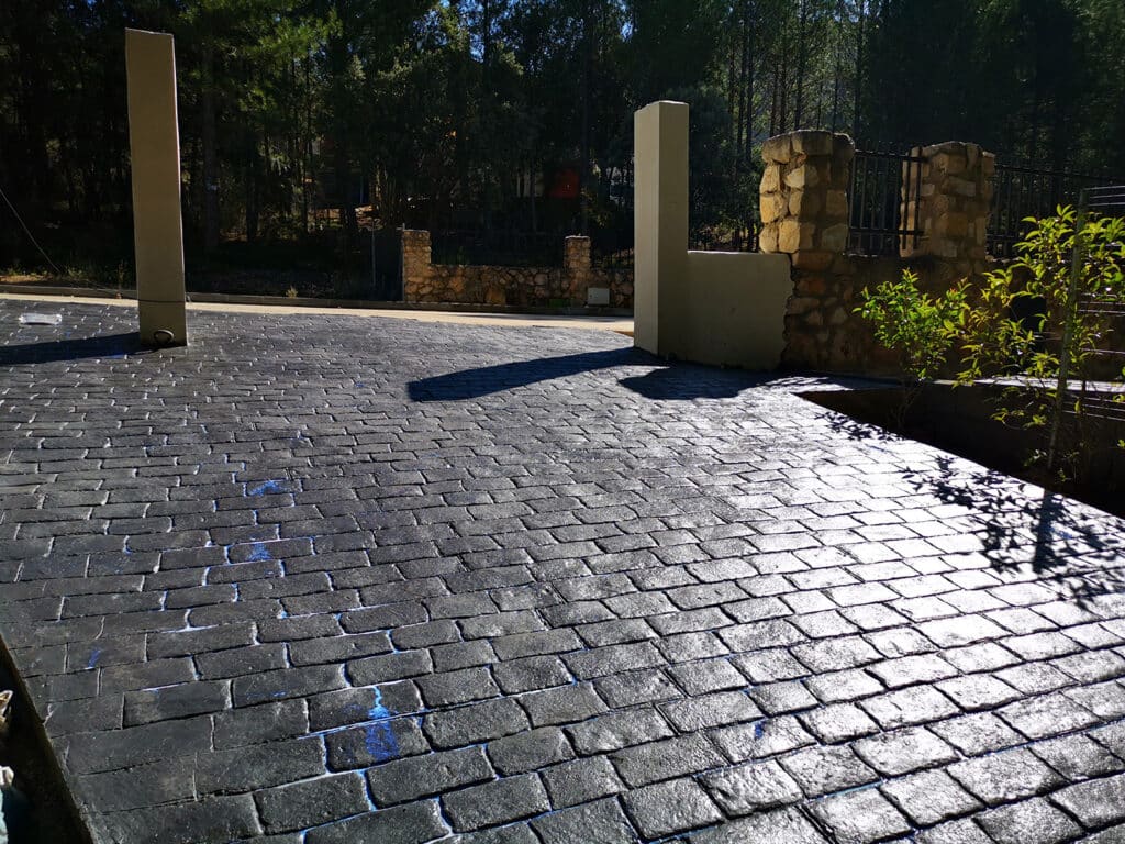 hormigón impreso para entrada de coches